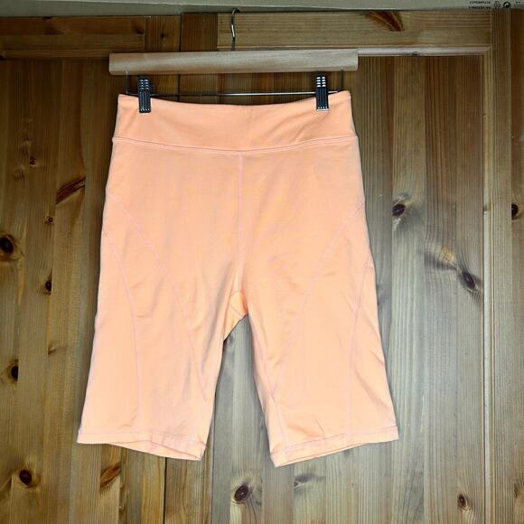 Free People Movement Biker Baby Shorts Orange Peach Athleisure Women’s Medium - Picture 4 of 8